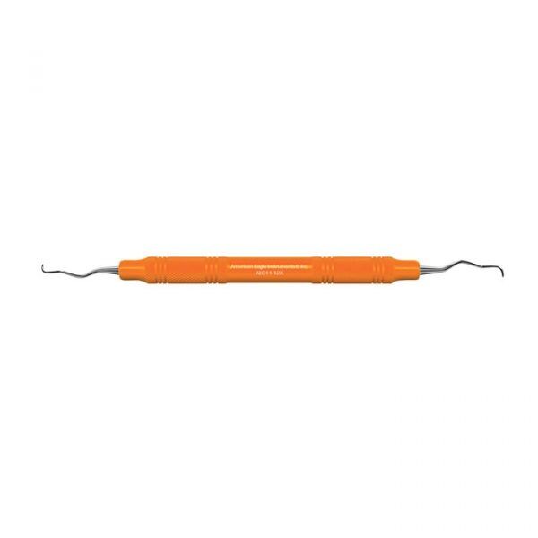 American Eagle Instrument AEG11-12X Double End #11-12 Gracey Curette With #3/8 Orange Eaglelite Handle American Eagle Instrument AEG11-12X Double End #11-12 Gracey Curette With #3/8 Orange Eaglelite Handle